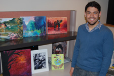George Aulisio, public services librarian and outreach coordinator with The University of Scranton’s Weinberg Memorial Library, worked with the library’s Green Team to organize the first Environmental Art Show, coinciding with Earth Week April 14-18. Works of art displayed are by Rebecca Henthorn, Scranton; Shawn Kenney, Elmwood Park, N.J.; and Anna Heckman, Clarks Summit.   
